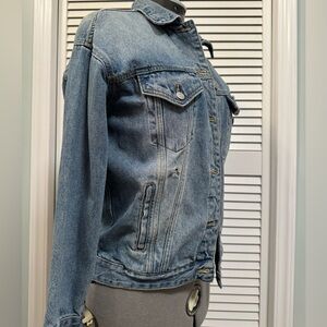 Wild Fable Distressed Jean Jacket - Women’s medium, loose fit